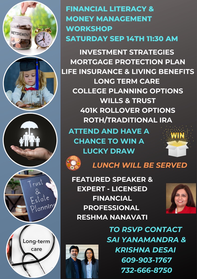 Save The Date Financial Literacy And Money Management Workshop 9 14 2024